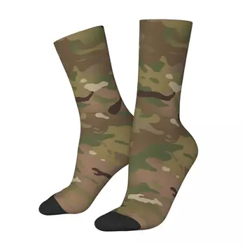 Dr. чорапи с камуфляжным модел в стил милитари, пазаруване, 3D принт, чорапи до средата на прасците за момчета и момичета