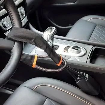 Заключване на волана с колан за безопасност е Универсален автомобилен заключване волан с кражба спирачка на устройството от стоманена тел, За да се гарантира безопасността на автомобила с помощта на седалката