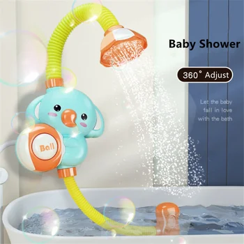 Baby Electric Elephant Shower Играчки Детски Bathtub Sprinkler Strong Bath Suction Cup Water Spray Faucet играчки за деца