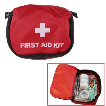 Аптечка за първа помощ 0,7 л Червен PVC На открито, Къмпинг Disaster Оцеляване Празна торба Превръзка Лекарство Водоустойчива чанта За съхранение