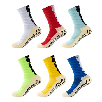 Нови модни футболни чорапи със силиконови неплъзгащи подметки с Високо качество За мъже И жени, туристически чорапи, Спортни чорапи