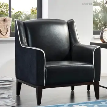 Висококачествена и Модерна мебели по поръчка, Кожен диван с рамка от неръждаема стомана